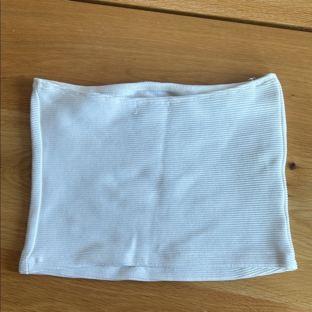 Dynamite White Ribbed Top - Picture 3 of 4